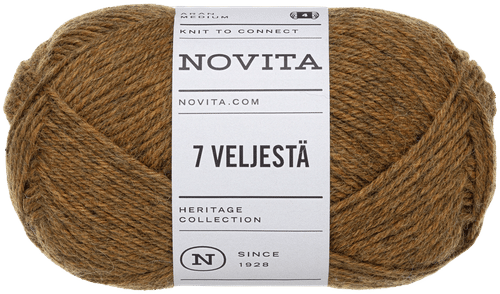 Novita 7 Veljestä 毛线 100克 铜 646