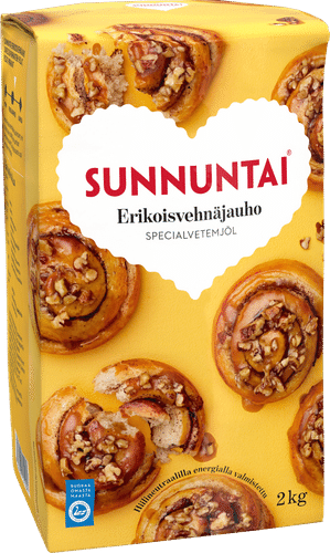 Sunnuntai 2kg erikois vehnäjauho|Sunnuntai 2公斤特制小麦粉