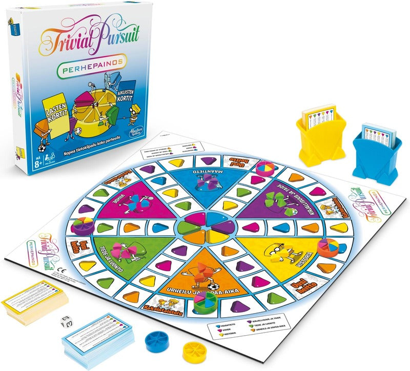 Hasbro 桌游 Trivial Pursuit 家庭版|Hasbro lautapeli Trivial Pursuit perhepainos