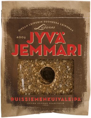 Leivon Leipomo 谷物农夫 400克黑麦籽脆面包|Leivon Leipomo Jyväjemmari 400g ruissiemenkuivaleipä