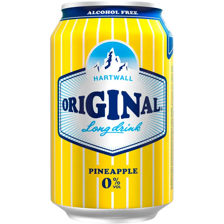 Hartwall Original Long Drink Pineapple 0% 0,33 l|Hartwall Original Long Drink 菠萝 0% 0,33 l