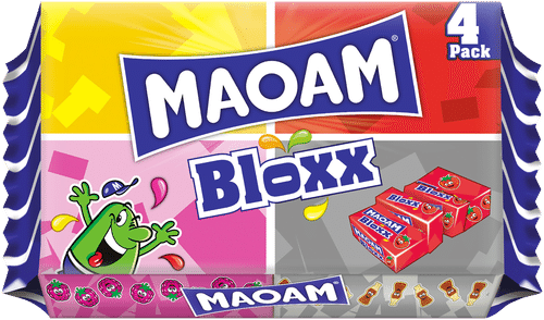 MAOAM Bloxx 4包88克水果太妃糖|MAOAM Bloxx 4 pack 88g hedelmätoffee