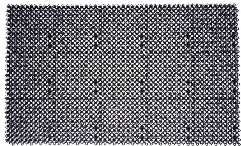 Atplast Plast-Turf拼接人造草皮垫43x71厘米,深灰色