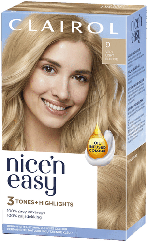 Clairol Nice'n Easy kestoväri 9 erittäin vaalea