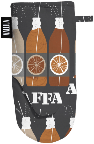 Vallila 隔热手套 Jaffa 15x34厘米 灰橙|Vallila patakinnas Jaffa 15x34 cm greyorange