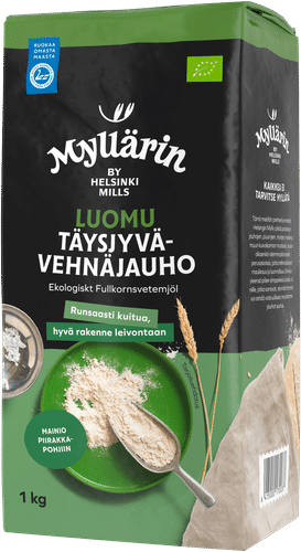 Myllärin Luomu Täysjyvävehnäjauho 1 kg|Myllärin 有机全麦面粉 1 kg