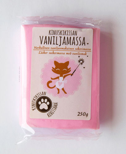 Kinuskikissa Sokerimassa 250g Vaaleanpunainen|Kinuskikissa 糖膏250克浅粉色