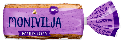 Moniviljapaahtoleipä 500g|None 杂粮吐司面包 500g