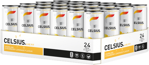 Celsius 草莓柠檬水能量饮料 24罐装 (24x355ml)|CELSIUS Strawberry Lemonade Energiajuoma 24-pack (24x355ml)