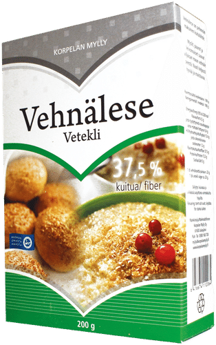 Vehnälese 200 g, Korpelan Mylly|Korpelan Mylly 小麦麸皮 200克,Korpelan Mylly