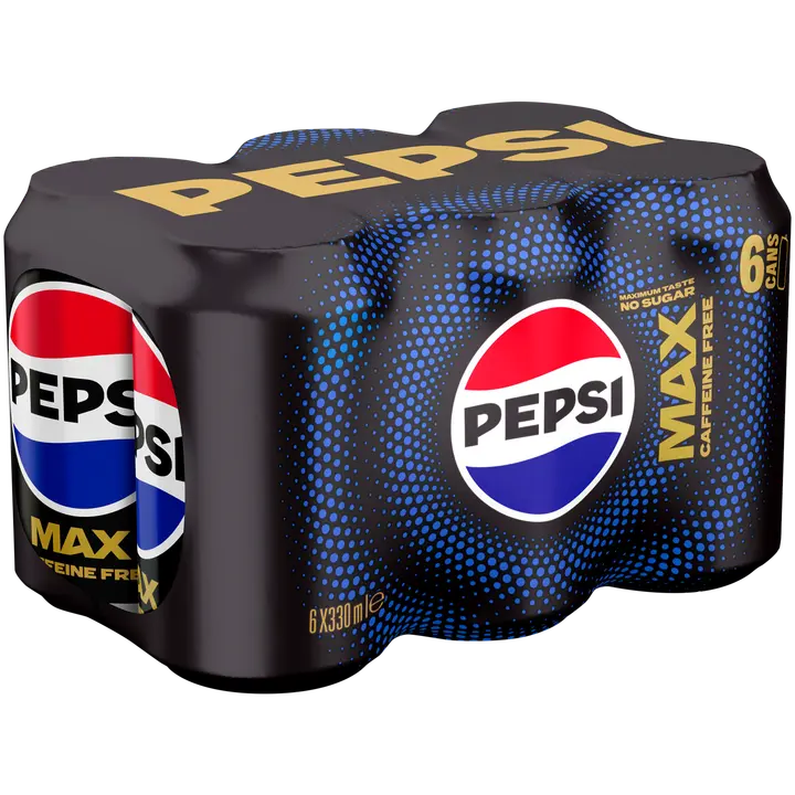 6 x Pepsi Max Caffeine-Free virvoitusjuoma 0,33 l|Pepsi MAX 6 x Pepsi Max 无咖啡因软饮料 0,33 l