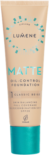 Lumene 控油哑光粉底液 SPF20 1 Classic Beige 30 ml|Lumene Matte Oil-control Mattameikkivoide SPF20 1 Classic Beige 30 ml