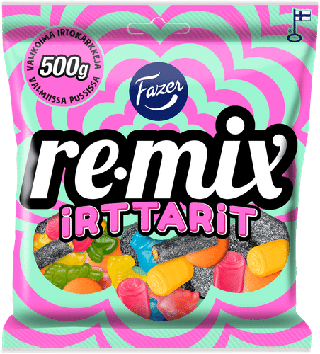 Fazer Remix Irttarit糖果袋 500g|Fazer Remix Irttarit karkkipussi 500g