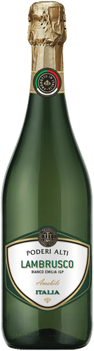 PODERI ALTI Lambrusco dell'Emilia IGT Bianco Amabile 7,5 til-% 0,75 l pullo