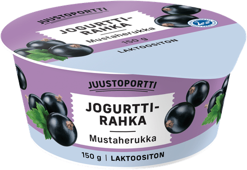Juustoportti Jogurttirahka 150 g mustaherukka laktoositon