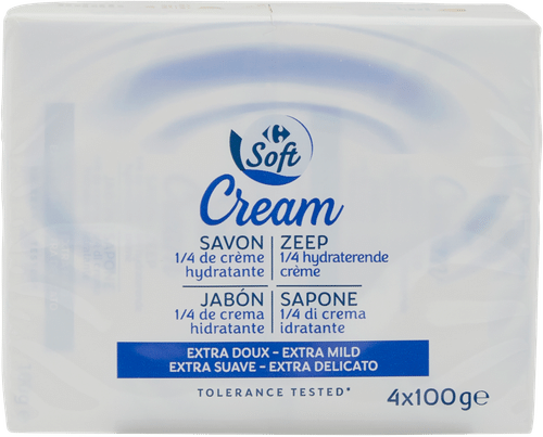 Carrefour Soft 乳霜皂 4x100g