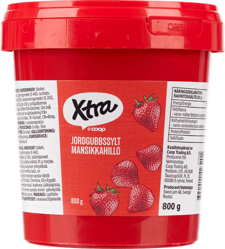 Xtra mansikkahillo 800 g|Xtra 草莓酱 800 g