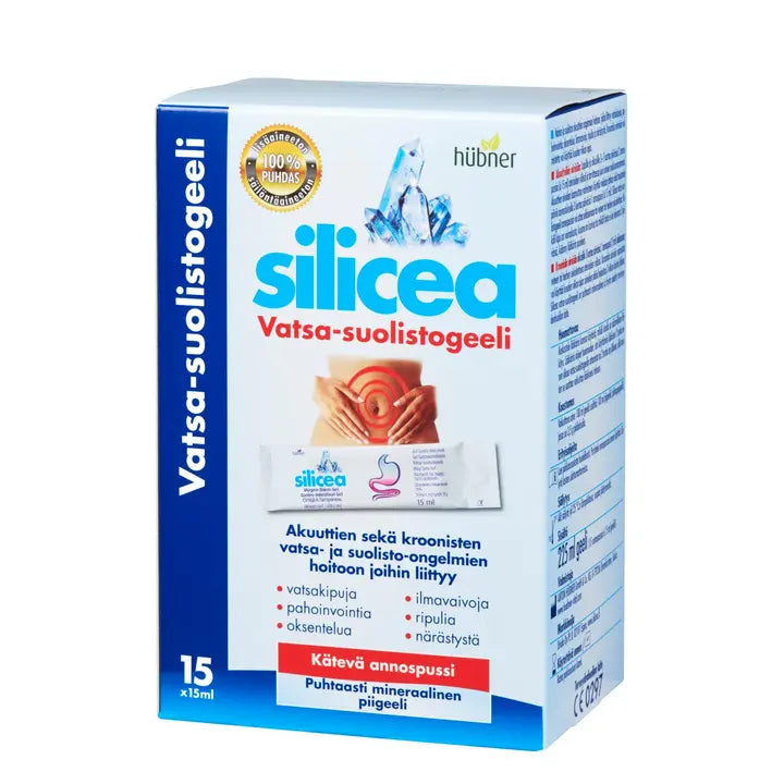 Silicea vatsa-suolistogeeli annospussi 15x15ml-Silicea 肠胃凝胶袋 15x15ml