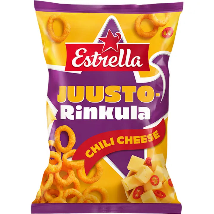 Estrella Juusto Rinkula Potkiva Chili 200g-Estrella 芝士 Rinkula 踢辣椒 200g