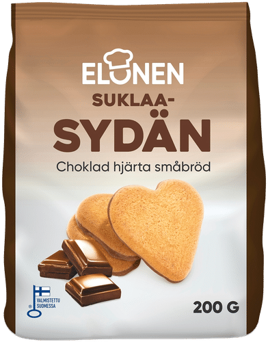 Elonen 心形巧克力小饼干 200g|Elonen suklaasydänpikkuleipä 200g