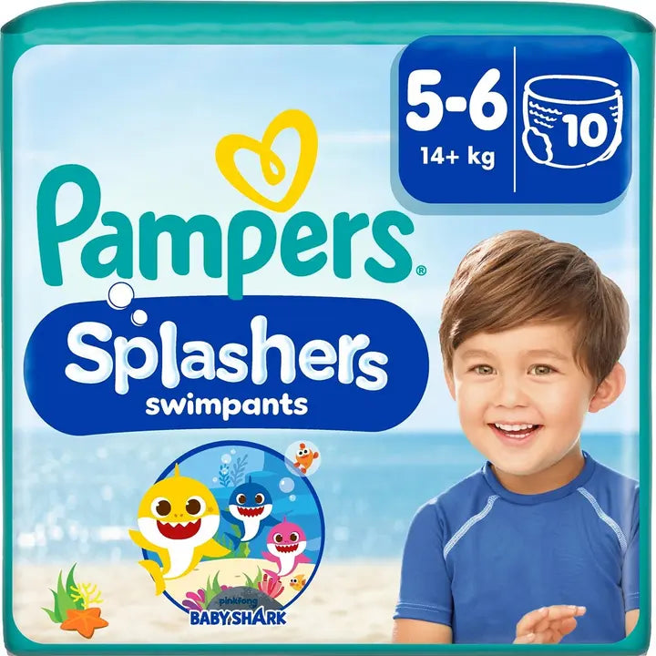 Pampers Splashers S5-6 14+kg 10kpl uimavaippa|Pampers Splashers S5-6 14+kg 10片游泳尿布