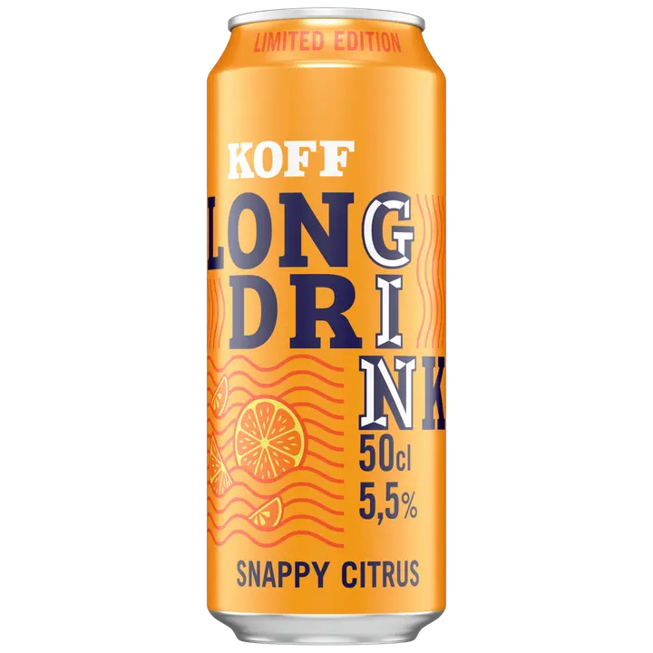 Koff Long Drink Snappy Citrus long drink 5,5 % tölkki 0,5 L|Koff Long Drink Snappy Citrus 长饮 5.5% 罐装 0,5 L