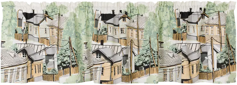 Vallila 窗帘布 Naapurusto 60x250厘米 薄荷绿|Vallila verhokappa Naapurusto 60x250 cm mint