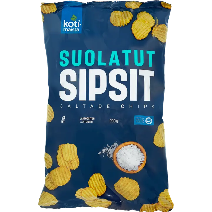 Kotimaista Suolatut sipsit 200g-Kotimaista 咸味薯片 200g
