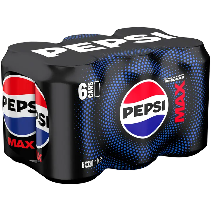 6 x Pepsi Max virvoitusjuoma 0,33 l|Pepsi MAX 6 瓶 Pepsi Max 软饮料 0,33 l