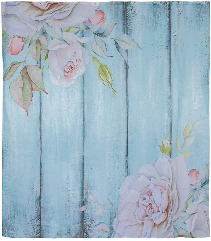 House 浴帘 Vintage 180x200厘米 绿松石色