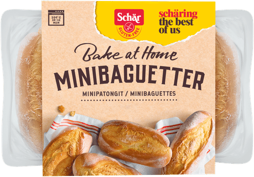 Schär 迷你法棍面包 无麸质 300g/6个装|Schär Minipatongit gluteeniton 300g/6kpl