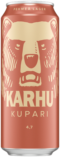 Karhu Kupari Lager olut 4,7 % tölkki 0,5 L