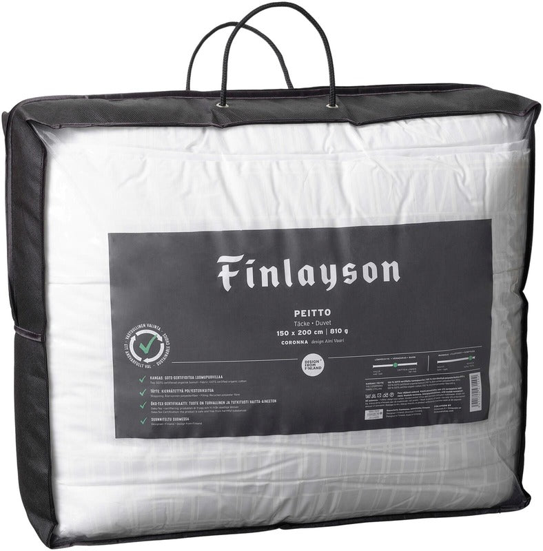 Finlayson 高级科罗娜被 150x200cm 白色