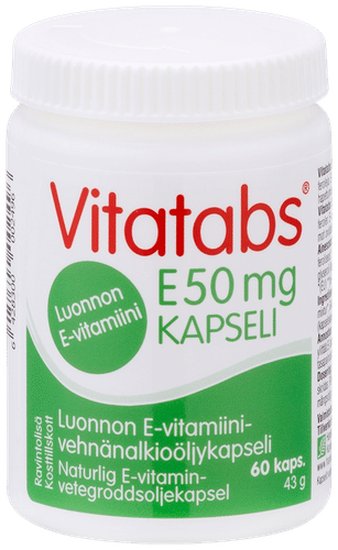 Vitatabs 维生素E 50毫克小麦胚芽油胶囊 60粒