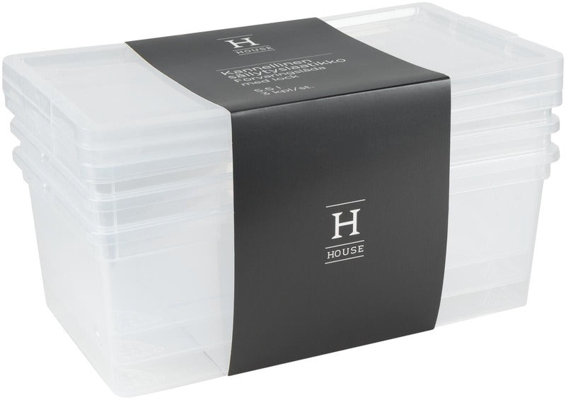 House 收纳箱 5.5升 3 kpl|House säilytyslaatikko 5,5 l 3 kpl