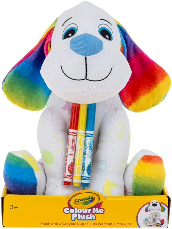 Crayola 可涂色狗狗毛绒玩具及马克笔|Crayola väritettävä koirapehmo ja tussit