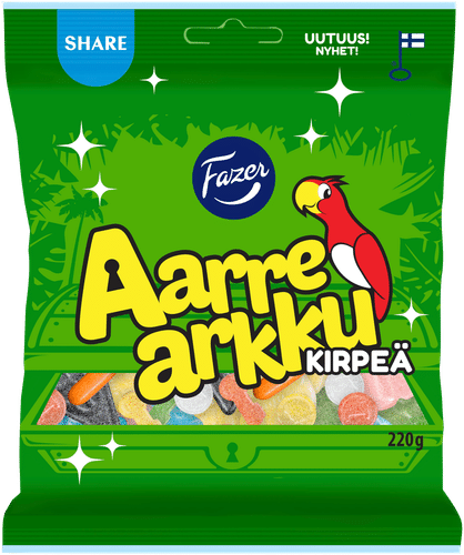 Fazer 宝藏箱酸味糖果袋 220g|Fazer Aarrearkku Kirpeä karkkipussi 220g