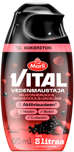 Marli Vital无糖黑加仑、草莓与覆盆子饮品调味剂 65 ml