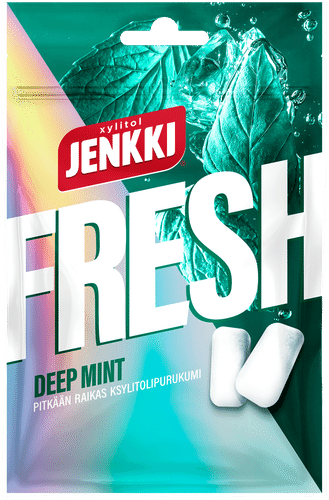 Jenkki Fresh 深薄荷木糖醇口香糖 35g|Jenkki Fresh Deep Mint ksylitolipurukumi 35g