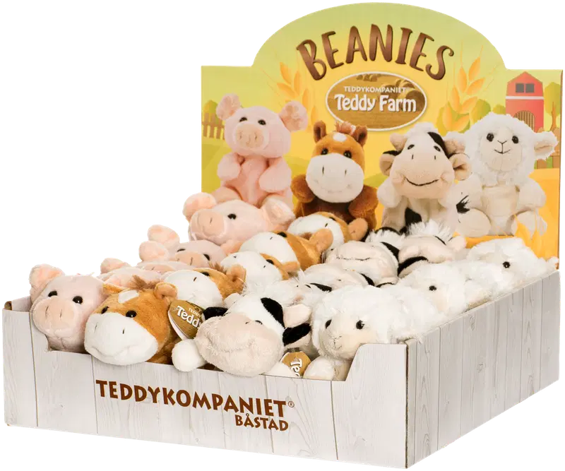 Teddykompaniet Teddy Farm Beanies毛绒玩具 12 cm