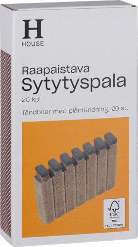 House raapaistava sytytyspala 20 kpl