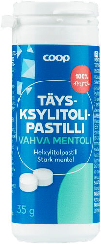 Coop 全木糖醇含片 强薄荷 35 g|Coop täysksylitolipastilli vahva mentoli 35 g