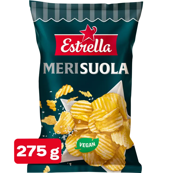 Estrella Merisuolasipsi 275g-Estrella 海盐片 275g