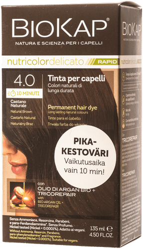 Biokap nutricolor delicato rapid 4.0 natural brown