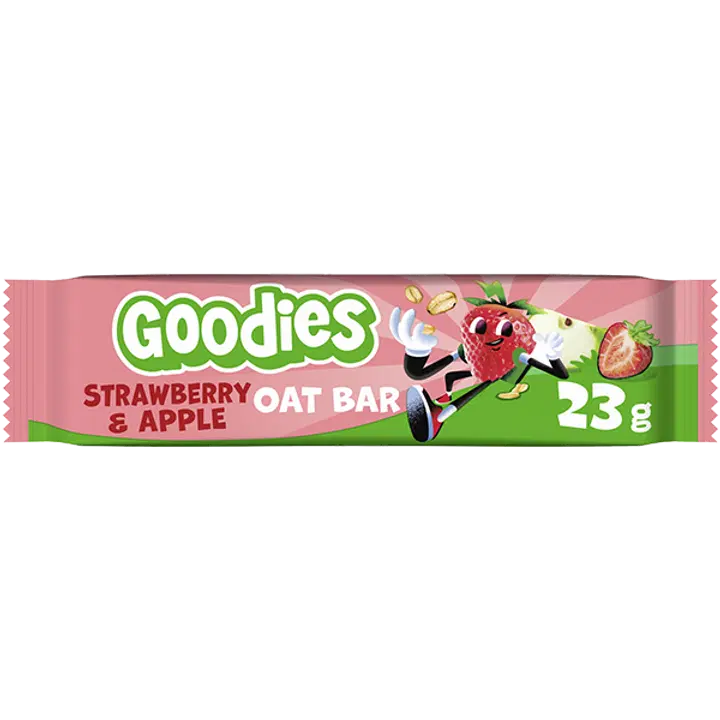 Goodies Oat Bar Strawberry & Apple täysjyväkaurapatukka 23g|Goodies 燕麦棒草莓苹果全麦燕麦棒 23g