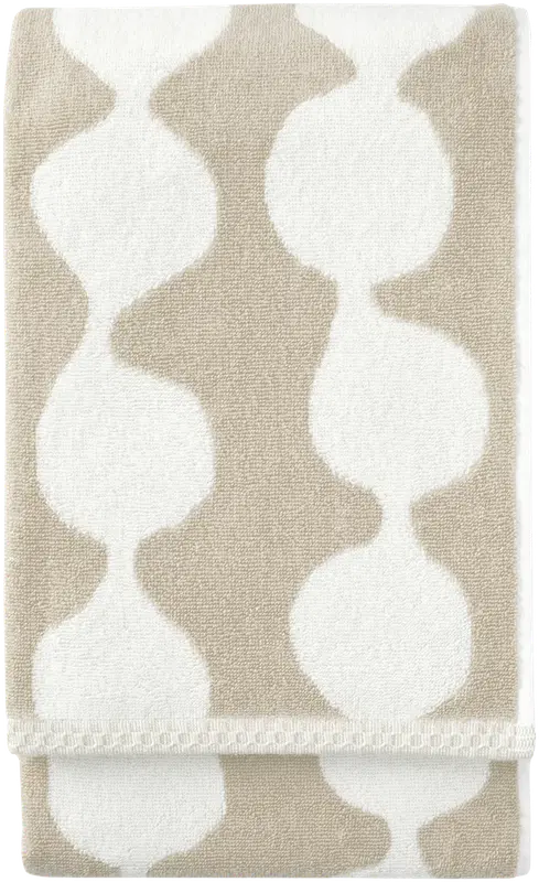 Finlayson 浴巾 Pampula 70x150 米白/白色|Finlayson kylpypyyhe Pampula 70x150 beige-valkoinen