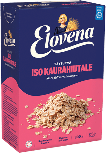Elovena 900g iso täysjyväkaurahiutale|Elovena 900克大粒全麦燕麦片