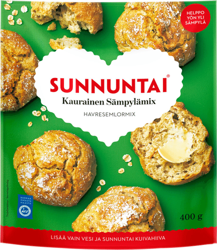 Sunnuntai 400g kaurasämpylämix|Sunnuntai 400克燕麦面包混合粉