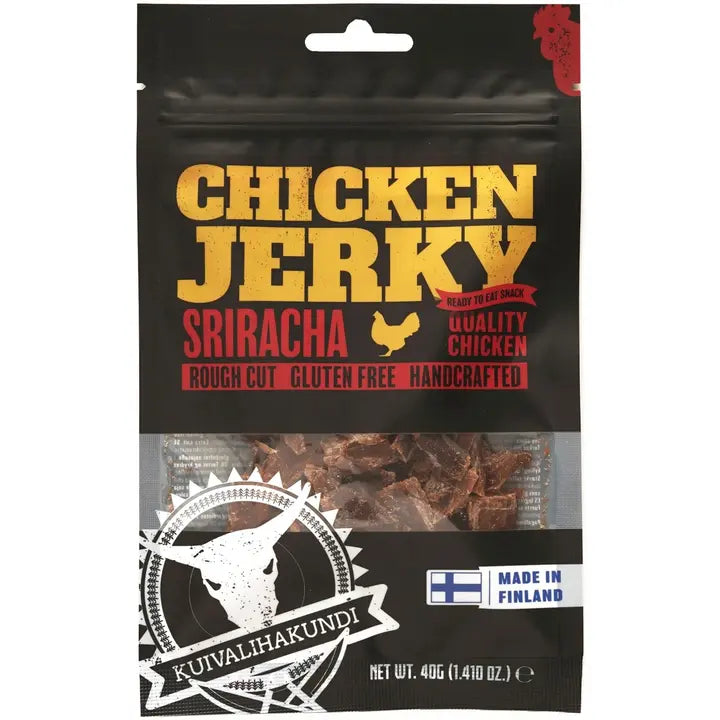 Kuivalihakundi Chicken Jerky Sriracha 40g-Kuivalihakundi 是拉差鸡肉干 40g