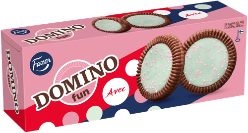 Fazer Domino 乐趣美味曲奇 120 g|Fazer Domino Fun Avec herkuttelukeksi 120 g